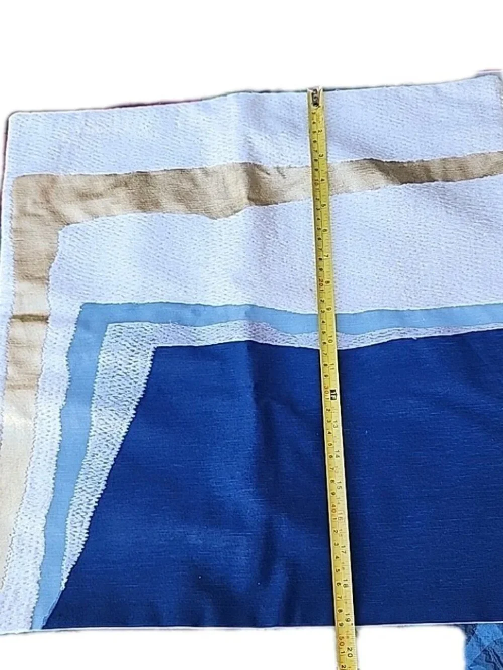 NEW West Elm Handcrafted Geometric Modernist Abstract Linen Square Pillow Case